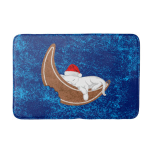 Gingerbread Cat Bath Mat