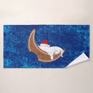 Gingerbread Cat Bath Towel