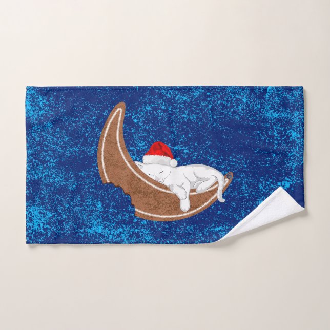 Gingerbread Cat Hand Towel (Hand Towel)