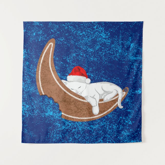 Gingerbread Cat Tapestry (Front)