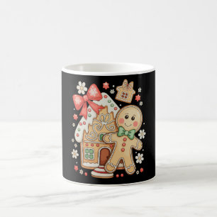 Gingerbread Christmas Bow Xmas House Holiday Coffee Mug