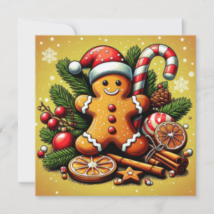 Gingerbread Christmas card! Holiday Card