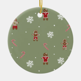 Gingerbread Christmas  Ceramic Ornament