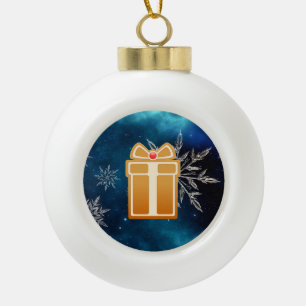 Gingerbread Christmas cookies Ceramic Ball Christmas Ornament