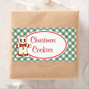 Gingerbread Christmas Cookies Labels