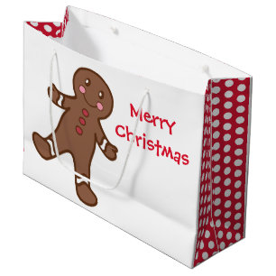Gingerbread Christmas Gift Bag