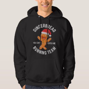 Gingerbread Christmas Gingerbread Running Team Gif Hoodie