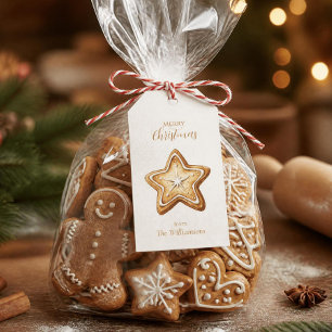 Gingerbread Christmas Man Cookie Holiday Gift Tags