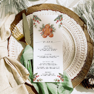 Gingerbread Christmas Menu