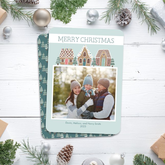 Gingerbread Christmas Photo Card for Family (Creator Uploaded)