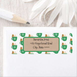 Gingerbread Christmas  Return Address Label
