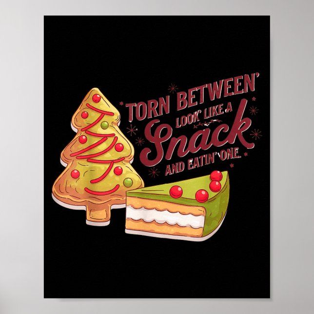 Gingerbread Christmas Tree Cake  Poster (Front)