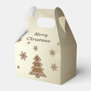Gingerbread Christmas Tree Favour Box