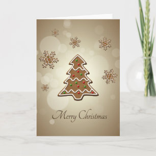 Gingerbread Christmas Tree Holiday Card
