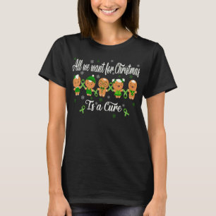 Gingerbread Christmas Wish for a Liver Cancer T-Shirt