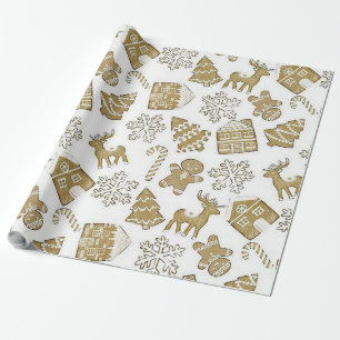 "Gingerbread Christmas" Wrapping Paper
