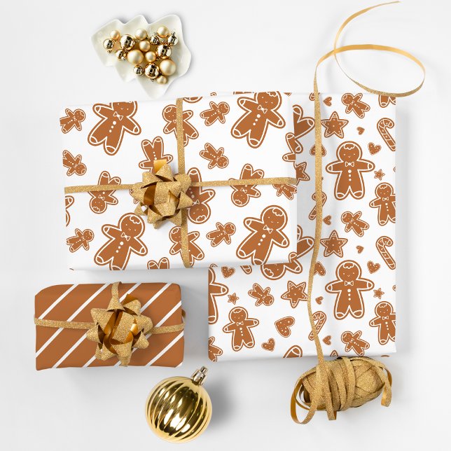 Gingerbread Christmas  Wrapping Paper Sheet (Gingerbread Christmas Wrapping Paper Sheets)