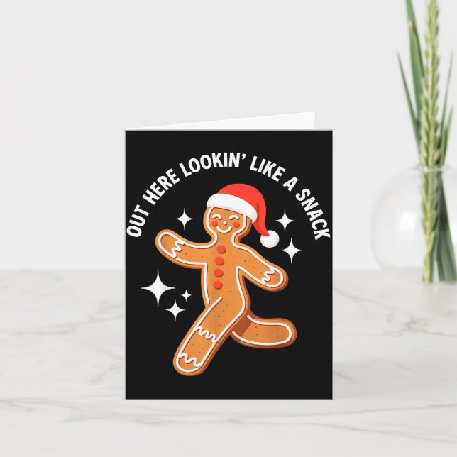 Gingerbread Christmas Xmas Couple Hot Girlfriend - Card (Front)