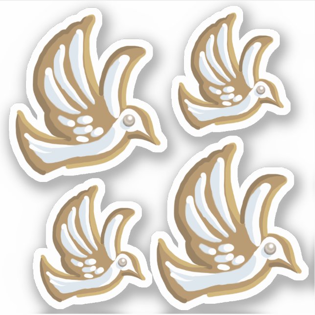 Gingerbread Cookie / 4 Doves (Front)