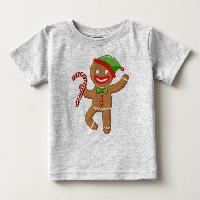 Gingerbread Cookie Baby T-Shirt (Front)