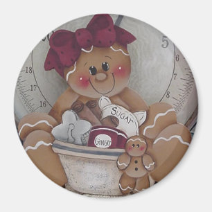 Gingerbread Cookie Baker Magnet