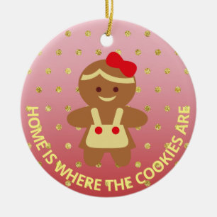 Gingerbread Cookie Chef Christmas Ornament