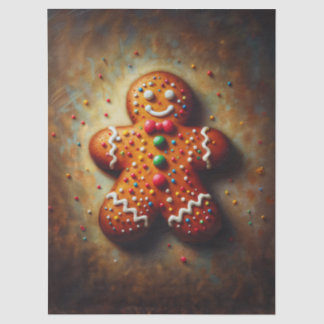 Gingerbread Cookie Christmas Art Tissue Paper