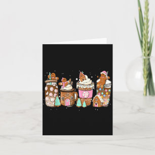 Gingerbread Cookie Christmas Coffee C Latte Drink  Card