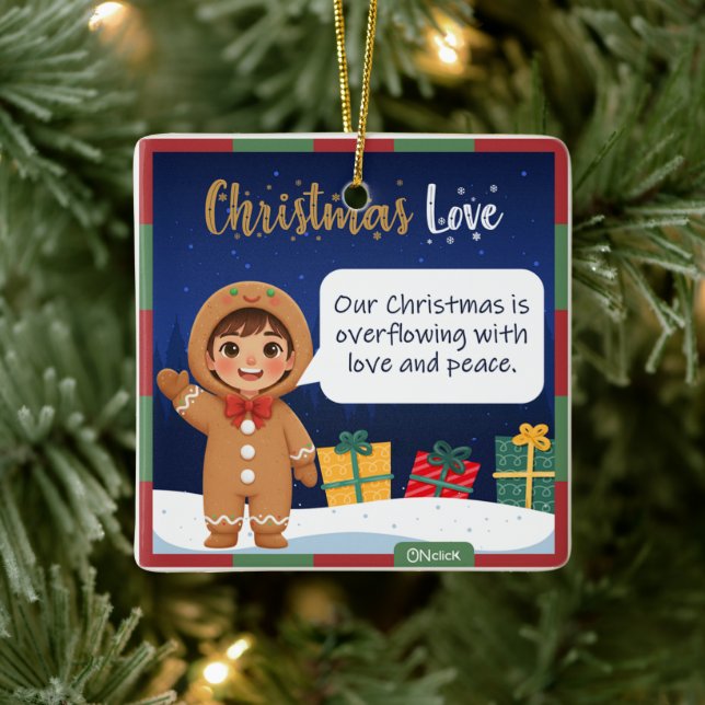 Gingerbread Cookie Christmas Ornament (Tree)