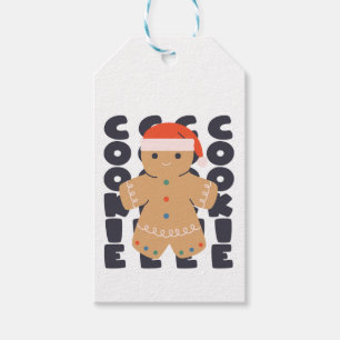 Gingerbread Cookie Christmas Pattern Gift Tags