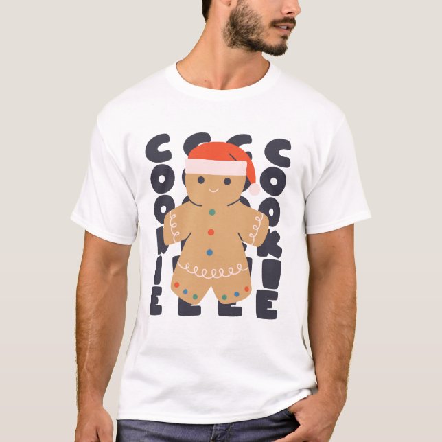 Gingerbread Cookie Christmas T-Shirt (Front)