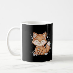 Gingerbread Cookie Fox Christmas Coffee Mug