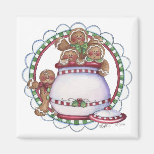 Gingerbread Cookie Jar Magnet