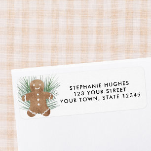 Gingerbread Cookie Return Address  Return Address Label