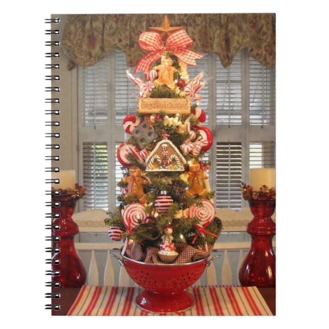 Gingerbread Cookie Tree Kitchen Notebook (Front)