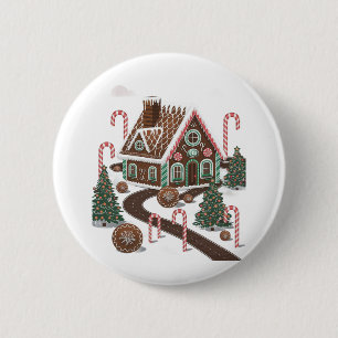 Gingerbread Cookie Wonderland 6 Cm Round Badge