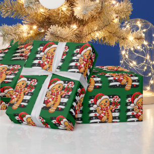 Gingerbread Cookie Wrapping Paper