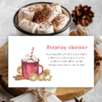 Gingerbread cookies and cocoa Display shower