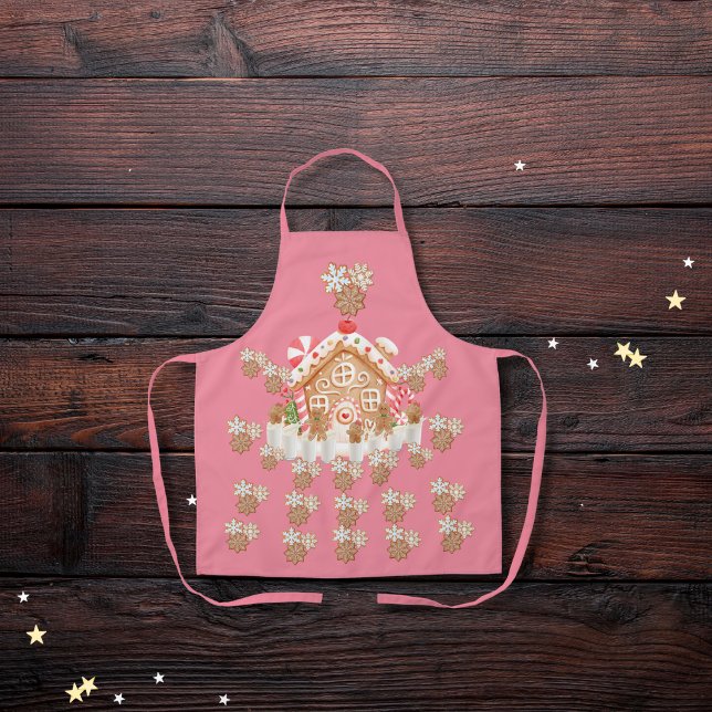 Gingerbread cookies and milk pink apron (Creator Uploaded)