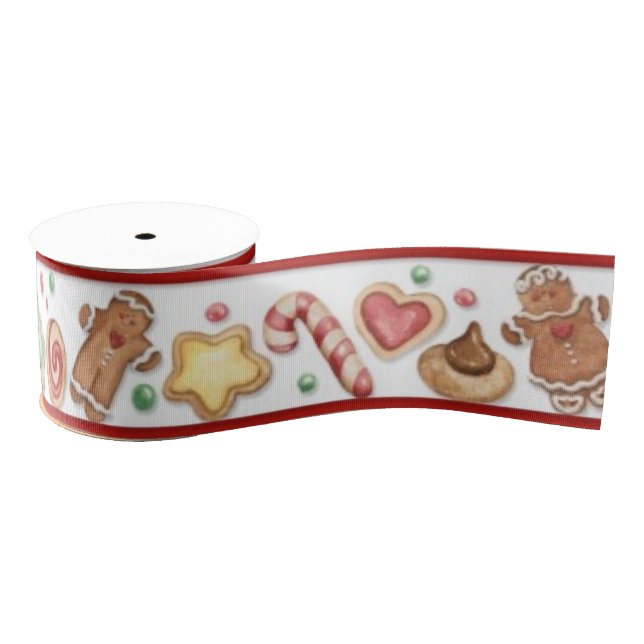 Gingerbread Cookies & Candy Ribbon Grosgrain Ribbon (Spool)