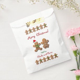 Gingerbread Cookies Celebrating Christmas Favour Bag