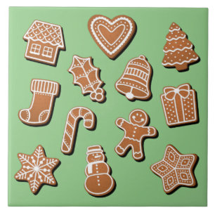 Gingerbread Cookies Ceramic Tile