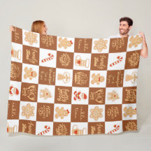 Gingerbread Cookies Chequered Pattern