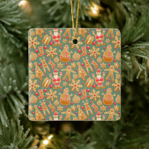Gingerbread/cookies/Christmas  Ceramic Ornament