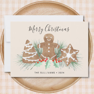 Gingerbread Cookies Christmas  Holiday Card