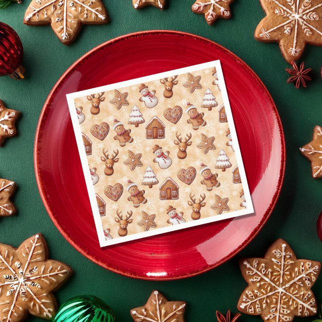 Gingerbread Cookies Christmas Napkin (Creator Uploaded)