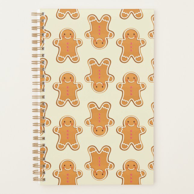 Gingerbread Cookies Christmas Notebook Journal Planner (Front)