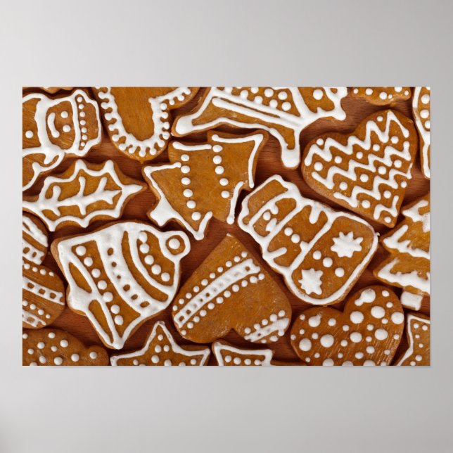 Gingerbread Cookies Christmas poster (Front)