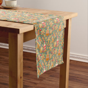 Gingerbread/cookies/Christmas Short Table Runner