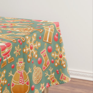 Gingerbread/cookies/Christmas Tablecloth